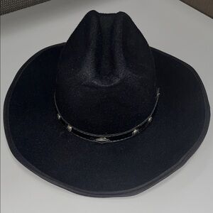 Summit Hate Sleek Black Men's Western Hat size M